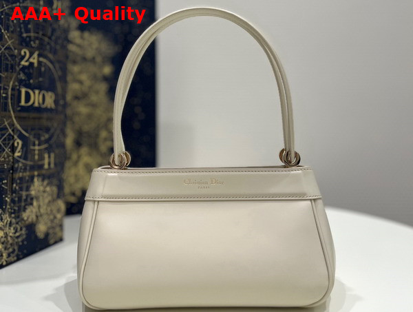 Dior Small Dior Key Bag Dusty Ivory Box Calfskin Replica