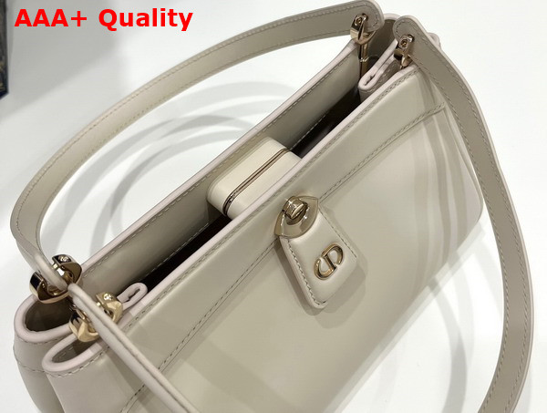 Dior Small Dior Key Bag Dusty Ivory Box Calfskin Replica