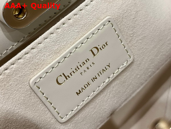 Dior Small Dior Key Bag Dusty Ivory Box Calfskin Replica