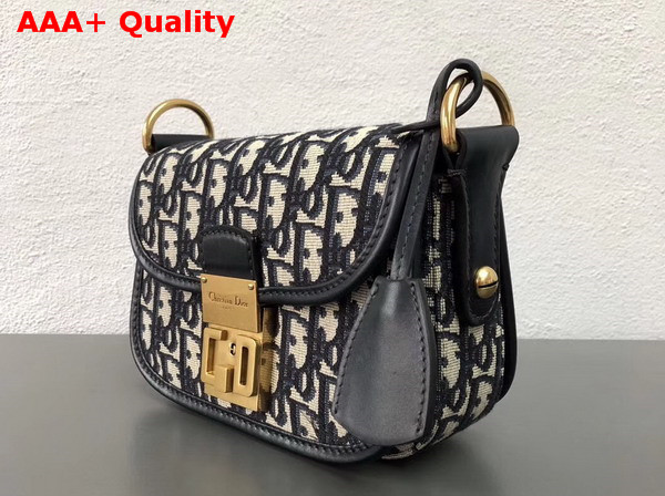 Dior Small Dior Oblique Flap Bag in Signature Canvas Replica