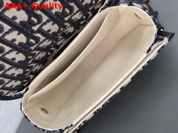 Dior Small Dior Oblique Flap Bag in Signature Canvas Replica