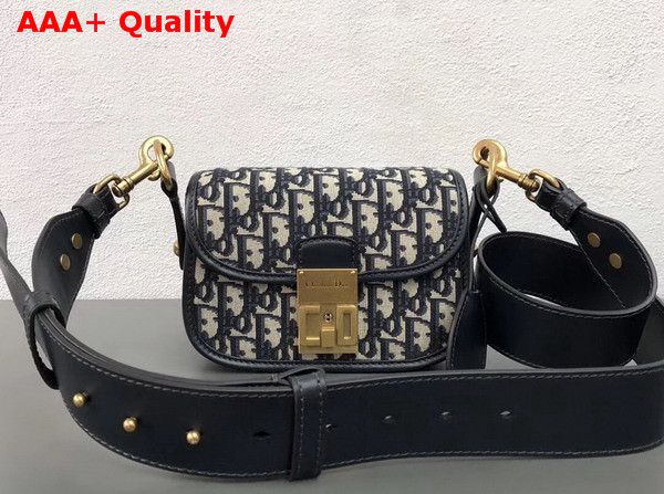 Dior Small Dior Oblique Flap Bag in Signature Canvas Replica