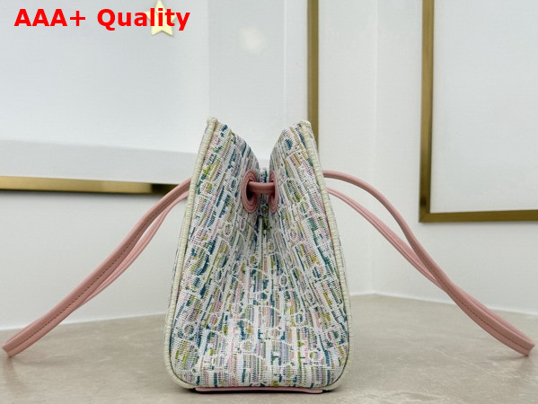 Dior Small Dior Promenade Shopping Bag Multicolor Dior Oblique Pastel Jacquard Replica