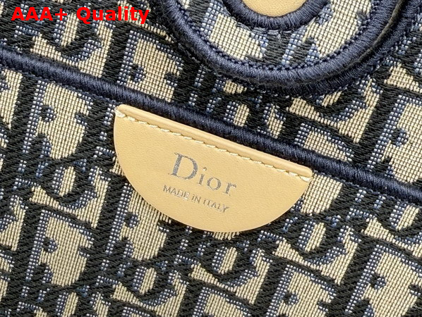 Dior Small Dior Promenade Shopping Bag in Beige Flat Cannage Suede Calfskin Replica