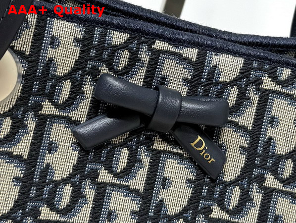 Dior Mini Dior Promenade Shopping Bag in Blue Dior Oblique Jacquard Replica