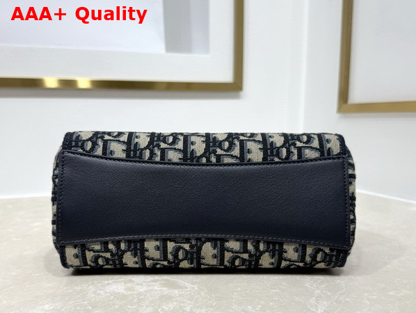 Dior Mini Dior Promenade Shopping Bag in Blue Dior Oblique Jacquard Replica