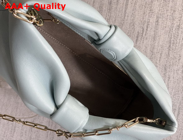 Dior Small Dior Row Bag in Bleu Tourmaline Lambskin Replica