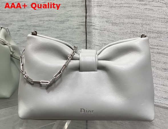 Dior Small Dior Row Bag in Cloud Gray Lambskin Replica