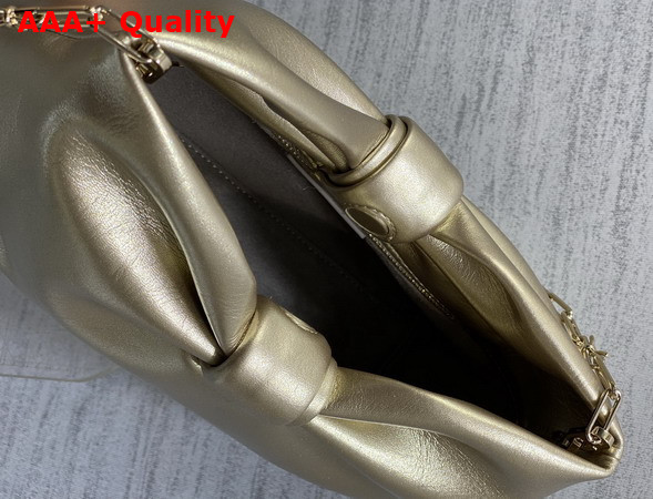 Dior Small Dior Row Bag in Gold Lambskin Replica