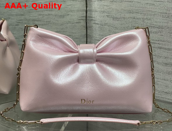 Dior Small Dior Row Bag in Pearl Pink Lambskin Replica