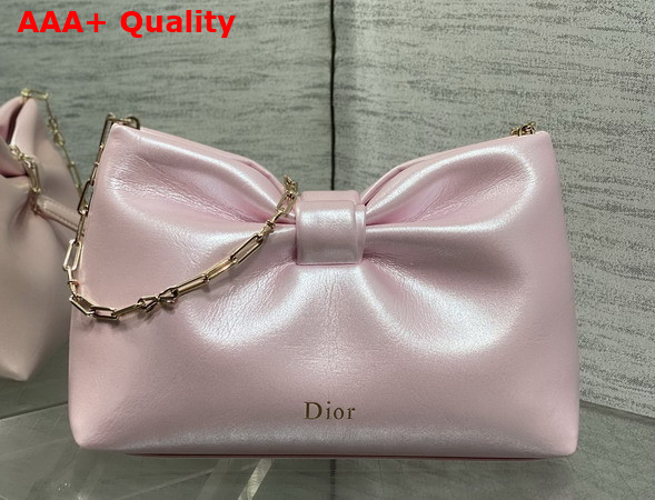 Dior Small Dior Row Bag in Pearl Pink Lambskin Replica