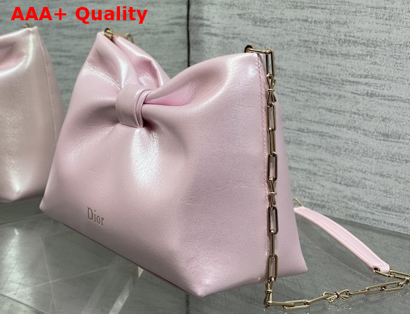 Dior Small Dior Row Bag in Pearl Pink Lambskin Replica