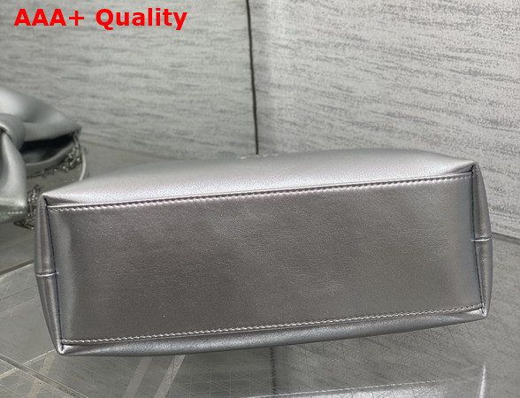 Dior Small Dior Row Bag in Silver Lambskin Replica