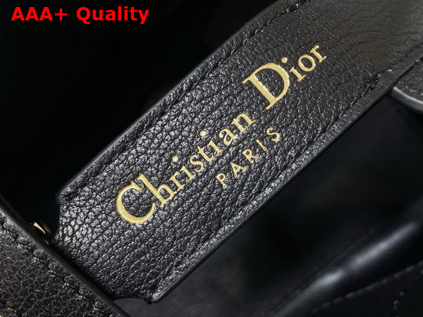 Dior Small Dior Toujours Bag in Black Flat Macrocannage Calfskin Replica