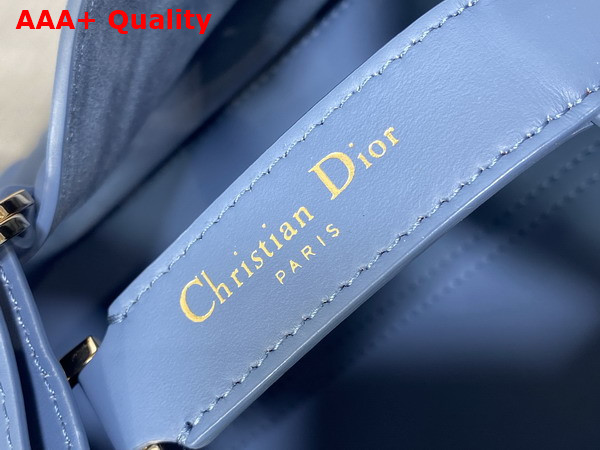 Dior Small Dior Toujours Bag in Light Blue Macrocannage Calfskin Replica