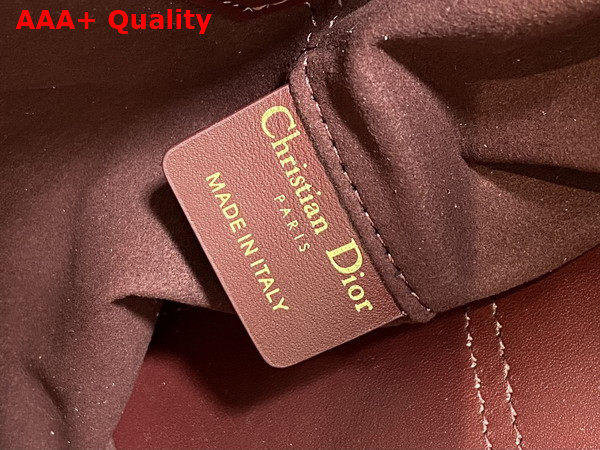 Dior Small Dior Toujours Bag in Plum Macrocannage Calfskin Replica