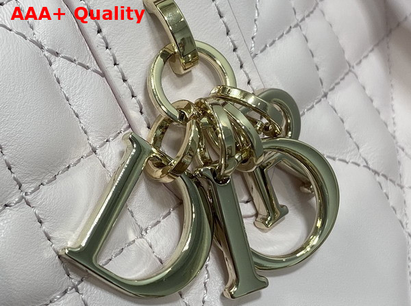 Dior Small Dior Toujours Bag in Powder Pink Macrocannage Calfskin Replica