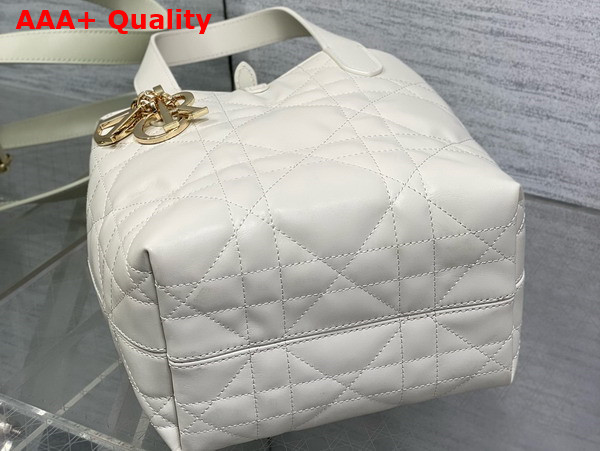Dior Small Dior Toujours Vertical Bag in Latte Macrocannage Calfskin Replica