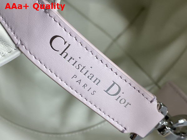 Dior Small Dior Toujours Vertical Tote Bag in Latte and Rose Macrocannage Calfskin Replica