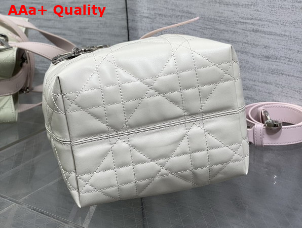 Dior Small Dior Toujours Vertical Tote Bag in Latte and Rose Macrocannage Calfskin Replica