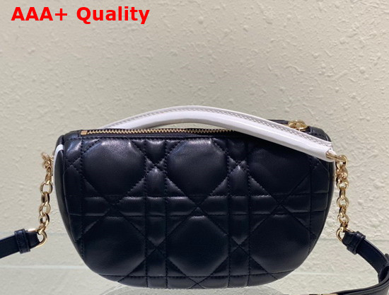 Dior Small Dior Vibe Hobo Bag Black Cannage Lambskin Replica