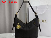 Dior Small Dior Voyage Bag in Black Flat Macrocannage Grained Calfskin Replica
