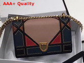 Dior Small Diorama Bag in Multi Coloured Patchwork Lambskin Replica