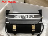 Dior Small Diorcamp Bag Black and White Smooth Calfskin Replica