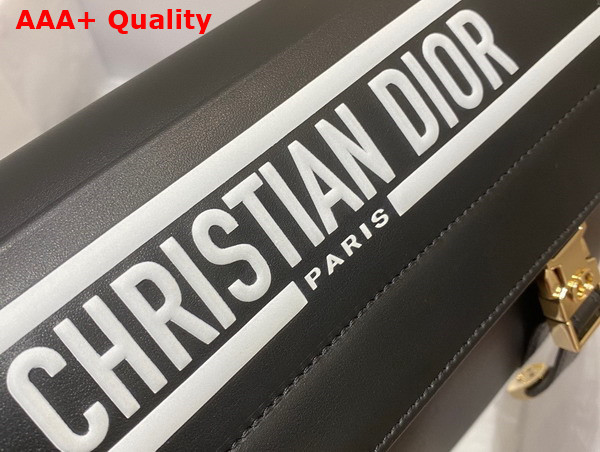 Dior Small Diorcamp Bag Black and White Smooth Calfskin Replica