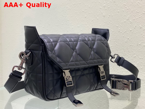 Dior Small Diorcamp Bag in Black Cannage Calfskin Replica