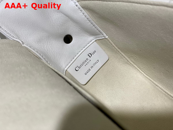 Dior Small Diorcamp Bag in White Cannage Calfskin Replica