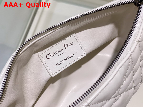 Dior Small Diortravel Nomad Pouch Latte Macrocannage Calfskin Replica