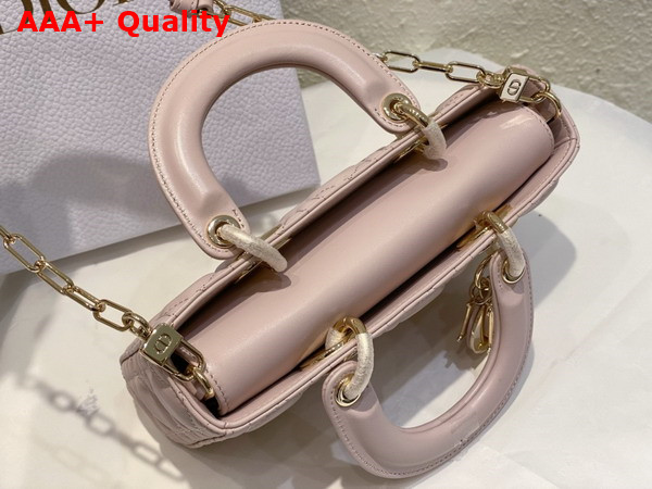 Dior Small Lady D Joy Bag Powder Pink Cannage Lambskin Replica