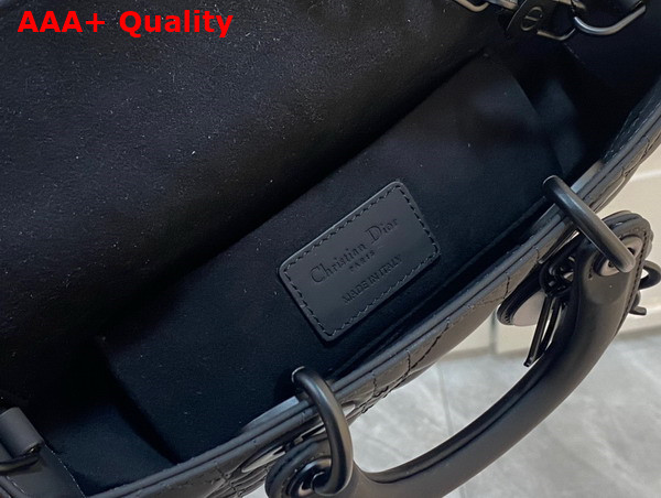 Dior Small Lady D Joy Bag Ultramatte Black Cannage Calfskin Replica