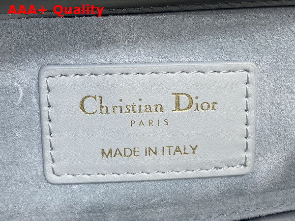 Dior Small Lady D Joy Bag in Sky Blue Cannage Lambskin Metal DIOR Charms with a Finely Carved Openwork Cannage Motif Replica