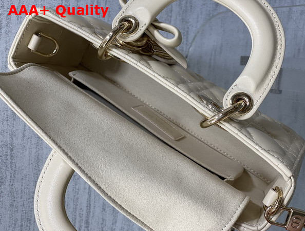 Dior Small Lady D Joy Bag in Trench Cannage Lambskin with Leather Bow Replica