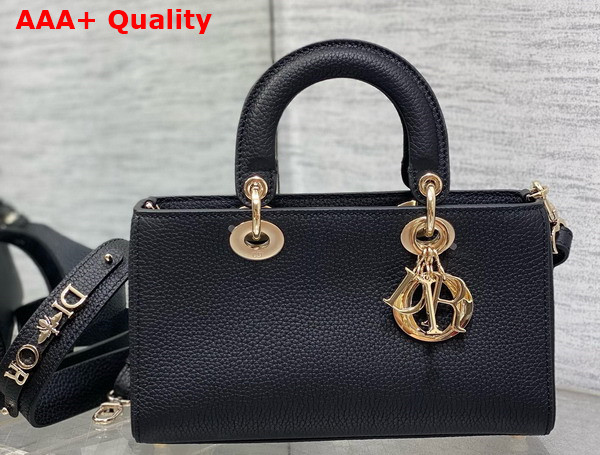 Dior Small Lady D Sire My Abcdior Bag Black Bull Leather Replica