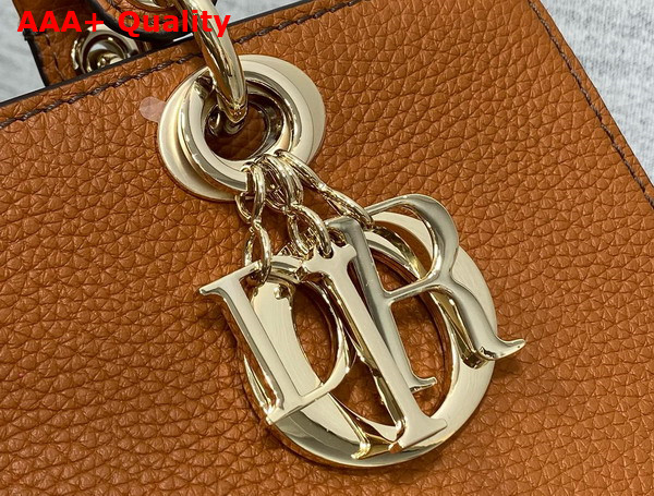 Dior Small Lady D Sire My Abcdior Bag Dark Brandy Bull Leather Replica