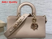 Dior Small Lady D Sire My Abcdior Bag Powder Beige Bull Leather Replica