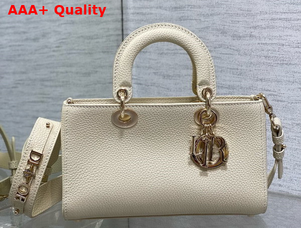 Dior Small Lady D Sire My Abcdior Bag in White Bull Leather Replica