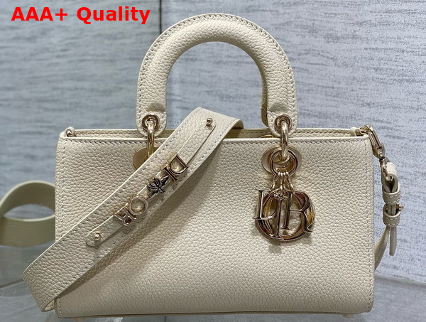 Dior Small Lady D Sire My Abcdior Bag in White Bull Leather Replica