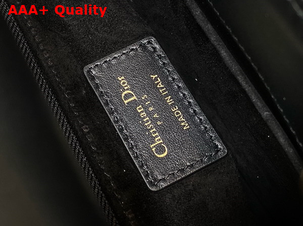 Dior Small Lady Dior My ABCDior Bag Black Cannage Lambskin the Charms are Fully Pave Set with White Resin Pearls Replica