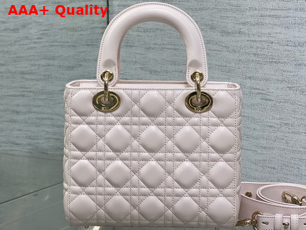 Dior Small Lady Dior My ABCDior Bag in Pale Pink Cannage Lambskin Replica