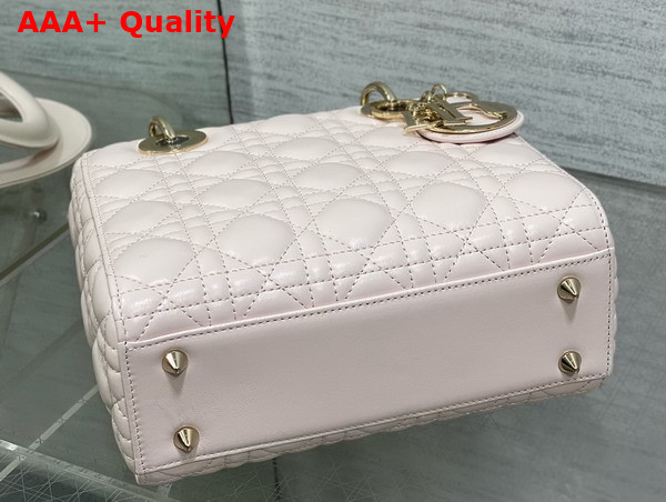 Dior Small Lady Dior My ABCDior Bag in Pale Pink Cannage Lambskin Replica