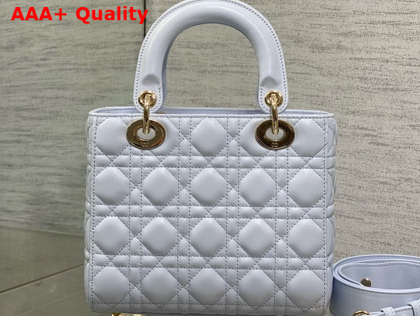 Dior Small Lady Dior My ABCDior Bag in Shirt Blue Cannage Lambskin Replica