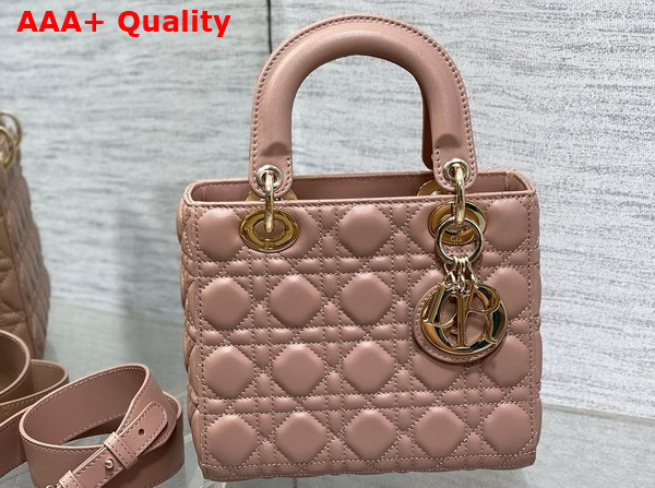 Dior Small Lady Dior My ABCdior Bag in Blush Cannage Lambskin Replica