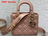 Dior Small Lady Dior My ABCdior Bag in Blush Cannage Lambskin Replica
