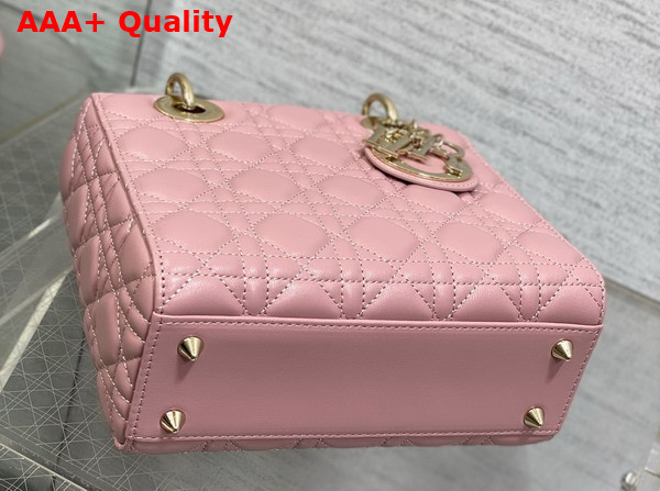 Dior Small Lady Dior My ABCdior Bag in Pink Cannage Lambskin Replica