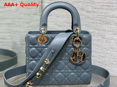 Dior Small Lady Dior My ABCdior Bag in Sky Blue Cannage Lambskin Replica