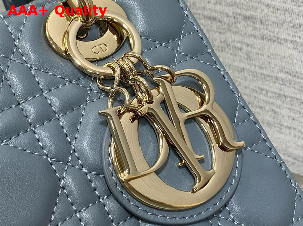 Dior Small Lady Dior My ABCdior Bag in Sky Blue Cannage Lambskin Replica